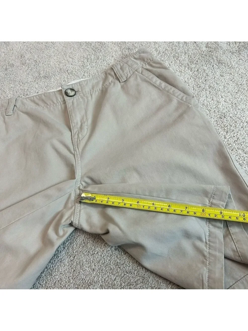 Eddie Bauer women's Blakely shorts beige tan brown Sz 10 - Picture 8 of 10